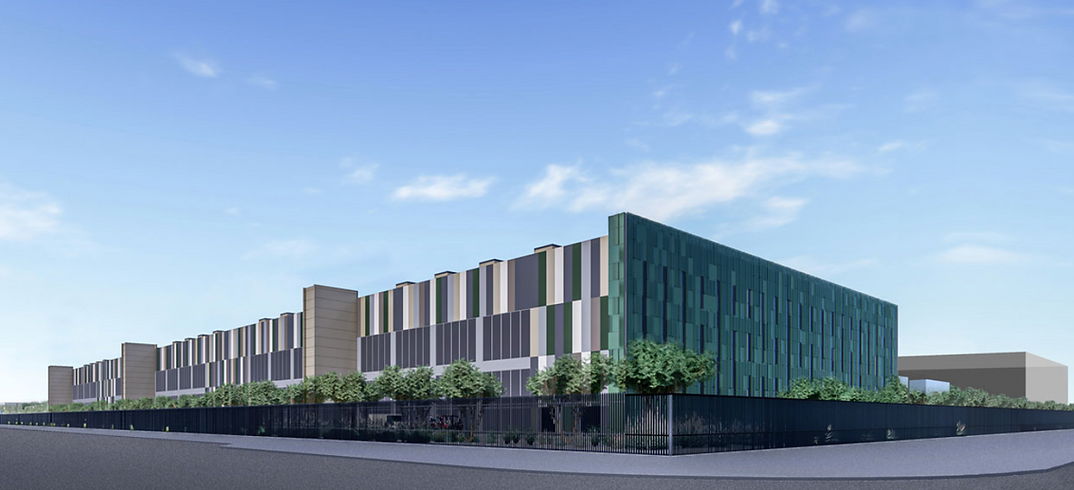 Truganina Microsoft Data Centre 11 — completed non-combustible façade